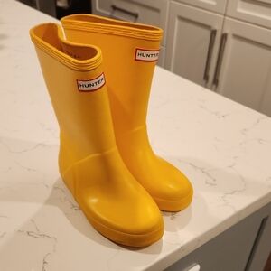 Hunter Yellow Waterproof Boots